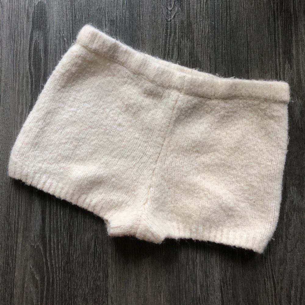 Fuzzy sleep shorts